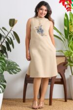Elara Linen Elegant Dress