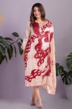 Strawflower Silk Designer Dress