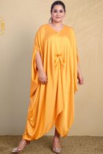 Evening Mirage Silk Poncho Dress
