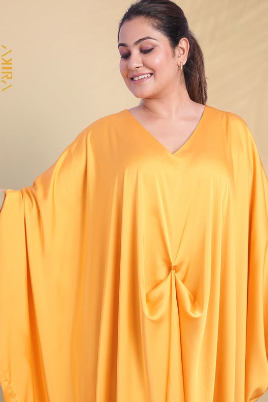 Evening Mirage Silk Poncho Dress
