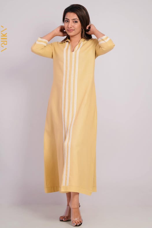 Flax Linen Maxi Elegant Dress