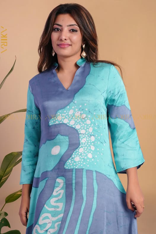 Blossom Breeze Silk Batik Dress