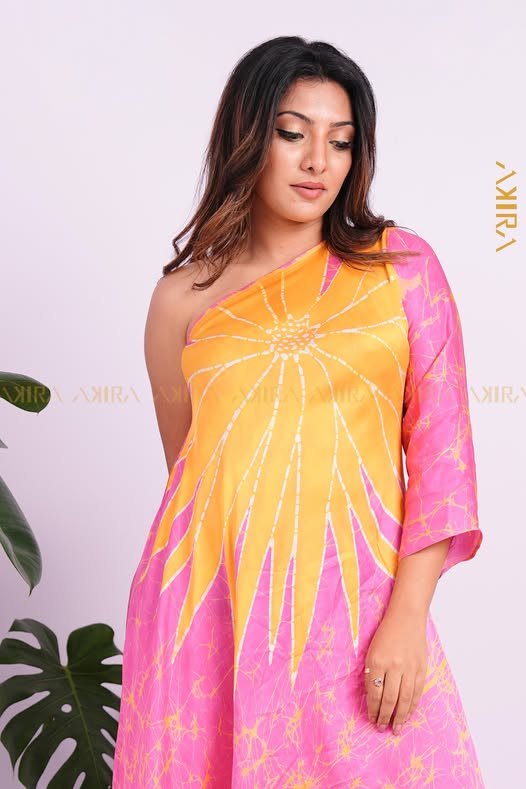 Evangeline Angel Silk Party Dress