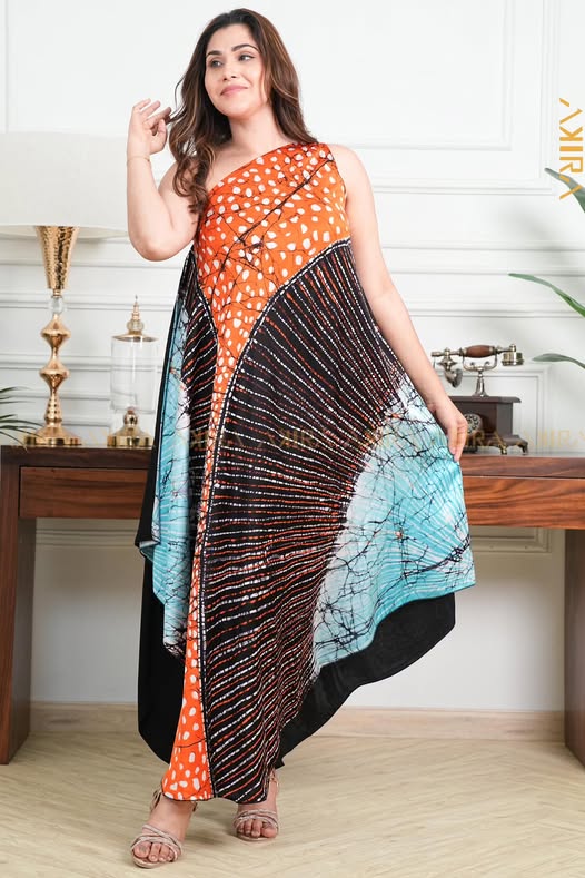 Butterfly designer silk party dress