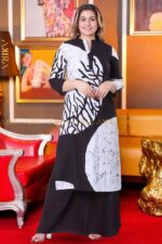 Black Sun Designer Long Kurti