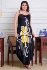Floral dream silk party dress