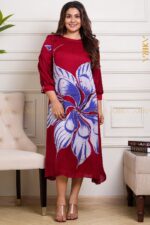 Rosienna batik silk party dress