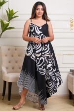 Flame violet batik dress