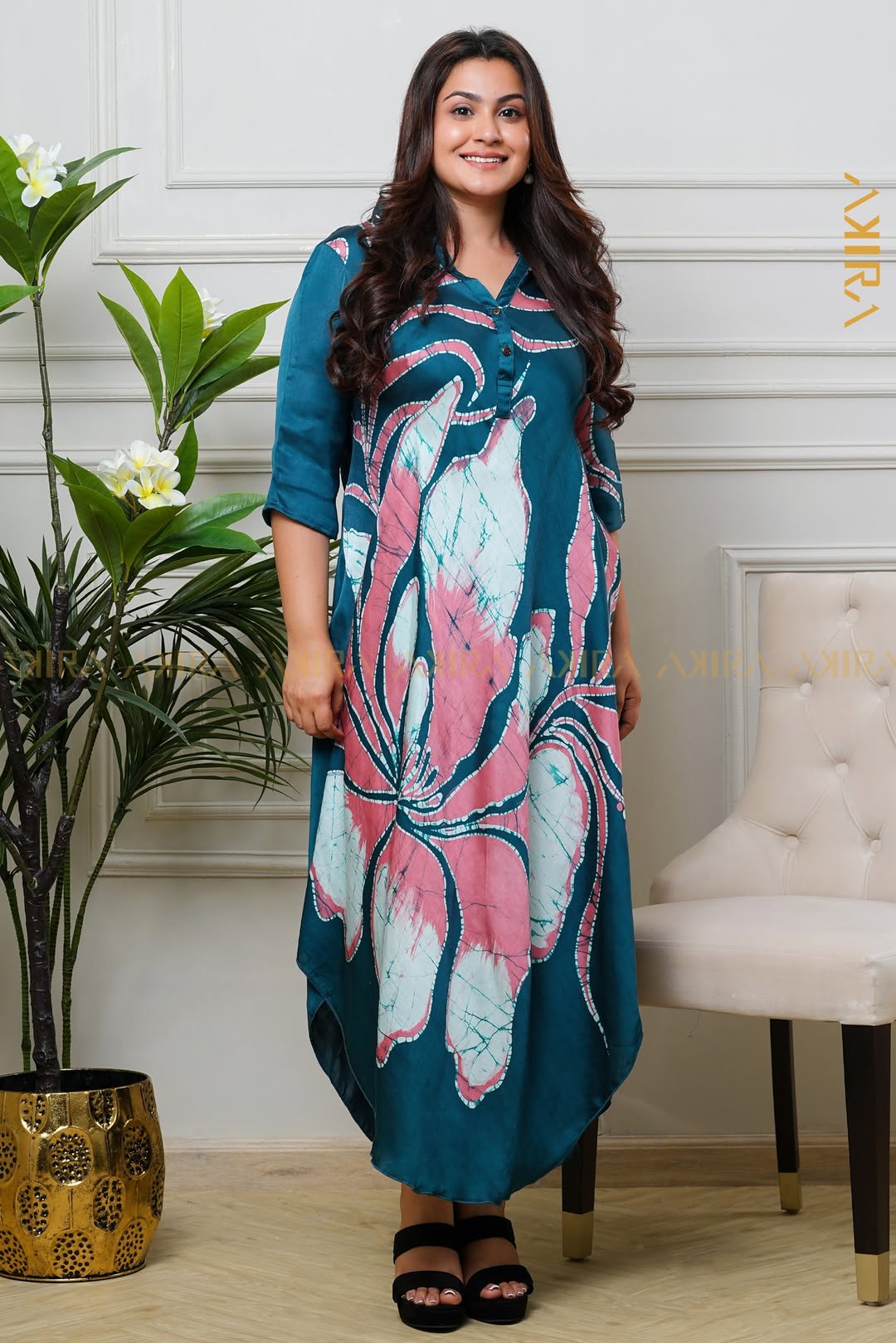 Aurora Daydream Silk Party Dress