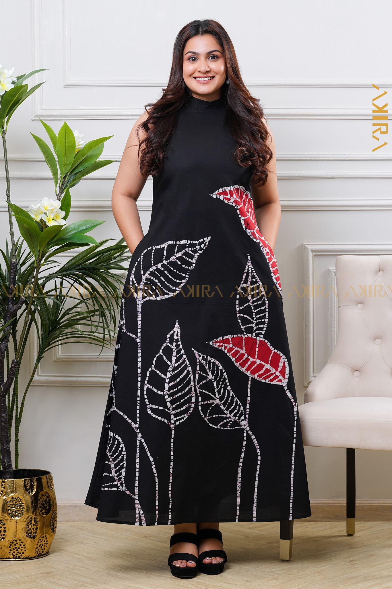 Rosewood muse batik dress