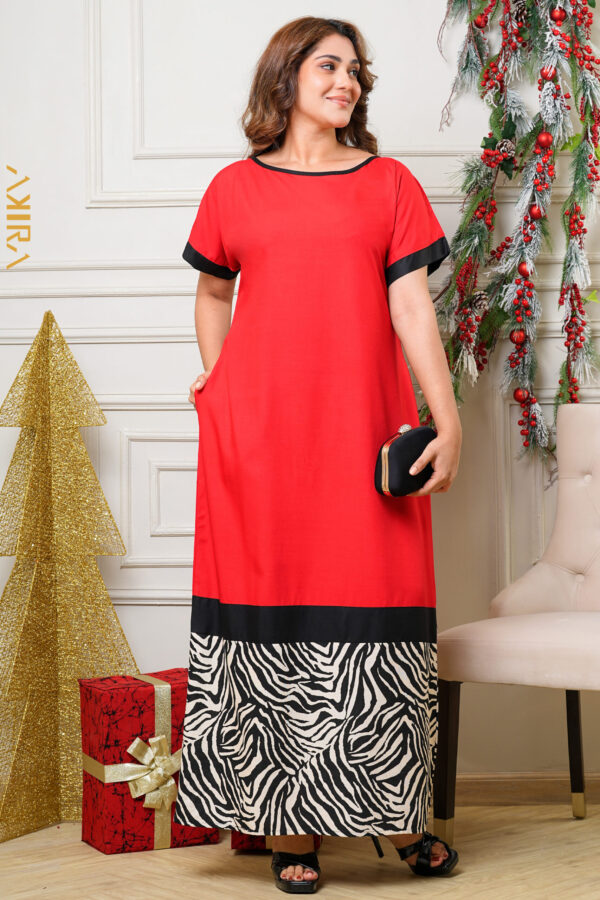 Zibra Pattern Dress