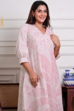 Fashion flora batik designer dress