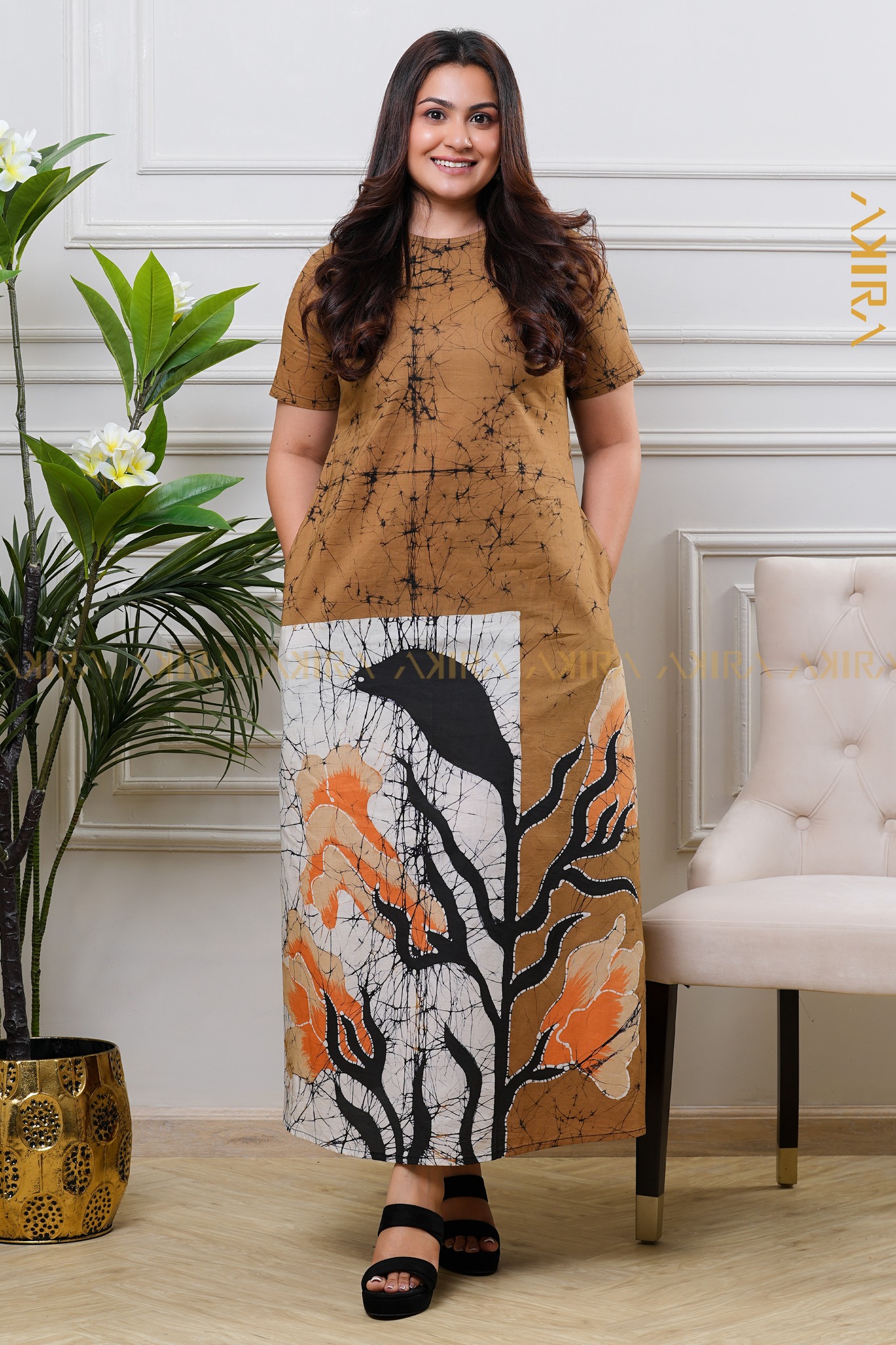 Francine batik designer dress