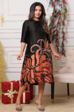 Veloura Modern Silk Party Dress