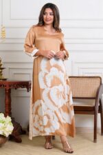 Heavenly haze silk party dress