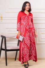 Twilight Bloom Silk Batik Dress