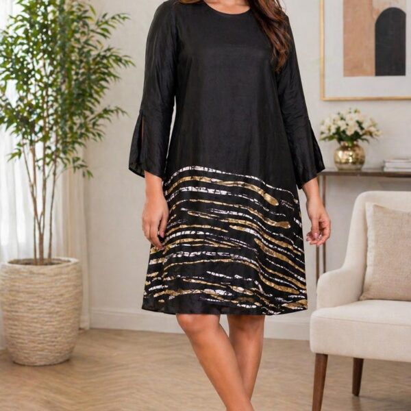 Dark Misty Silk Dress
