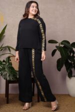 Golden Dark Designer Top & Pant