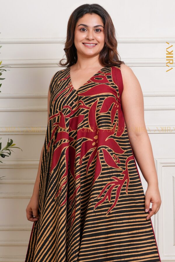 Opal mist batik designer dress
