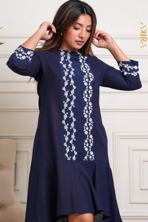 Moss pattern elegant dress