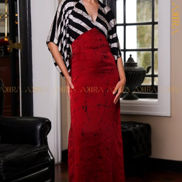 Amora mist silk elegant dress