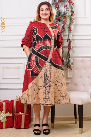 Zelmira Batik Designer Dress