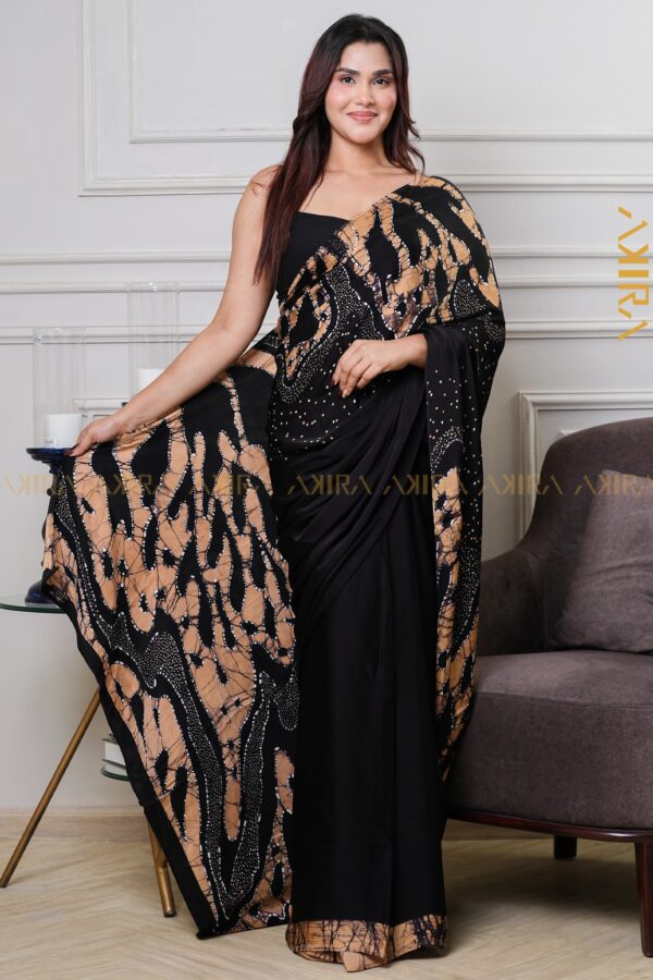 Silken Symphony Batik Saree